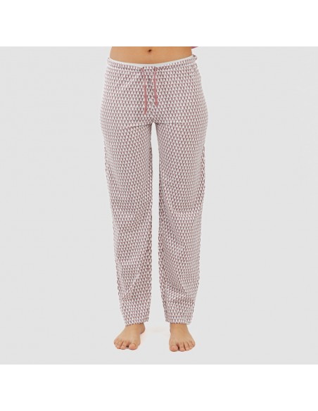 Pijama algodão Louise marsala pijamas-compridos-de-mulher