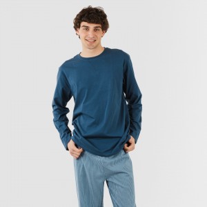 Pijama algodão homem Kristoff azul marinho 2