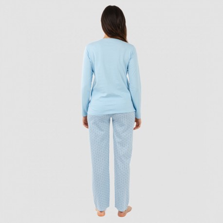 Pijama algodão Timon azul celeste