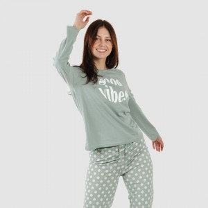 Pijama algodão Irati verde caça 2