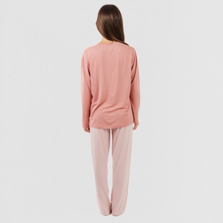 Pijama mulher soft Raya Aliena marsala