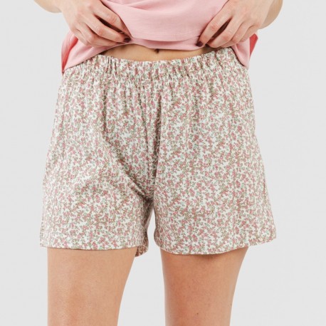 Pijama curto algodão Sofia rosa