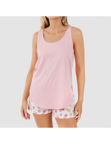 Pijama curto algodão Graciela rosa pijamas-curtos-mulher