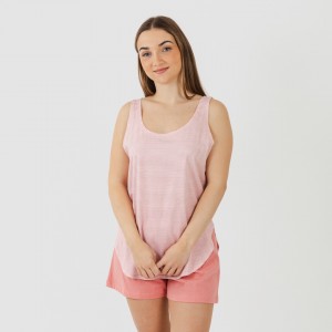 Pijama curto algodão Raya Aliena marsala