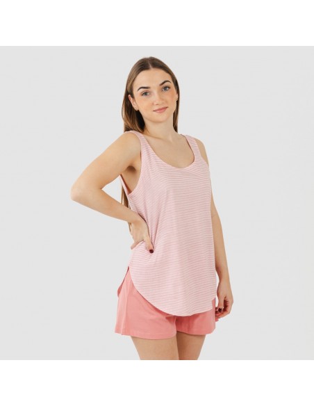 Pijama curto algodão Raya Aliena marsala Pijama curto algodão Raya Aliena marsala