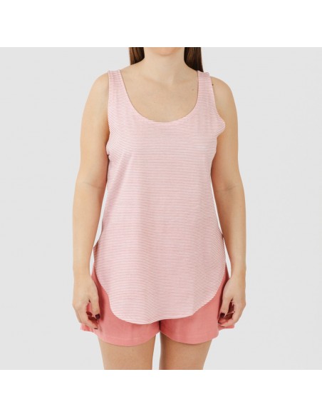 Pijama curto algodão Raya Aliena marsala Pijama curto algodão Raya Aliena marsala