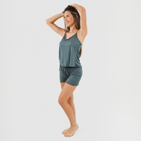 Pijama alças mulher soft liso