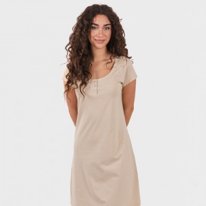 Vestido algodão liso