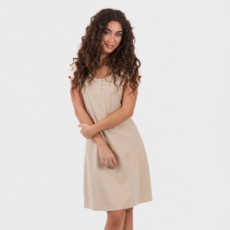 Vestido algodão liso