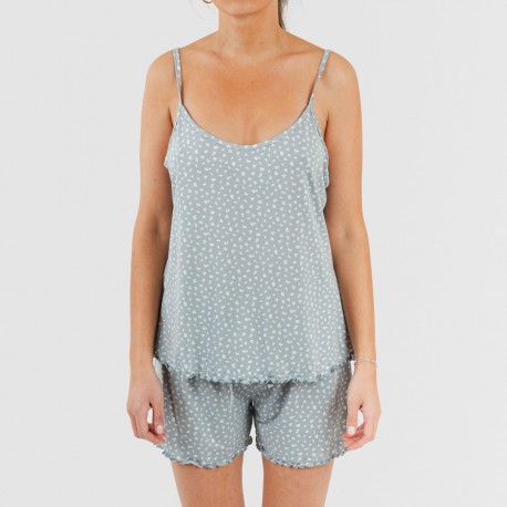 Pijama alças mulher soft Anita azul indigo
