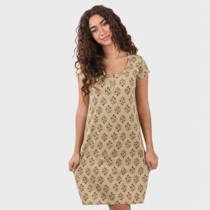 Vestido algodão Denisa verde