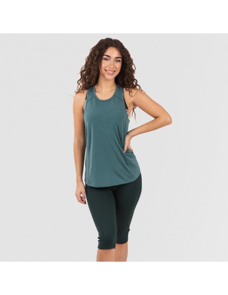 Conjunto desportivo de legging curto mulher verde garrafa Conjunto desportivo de legging curto mulher verde garrafa