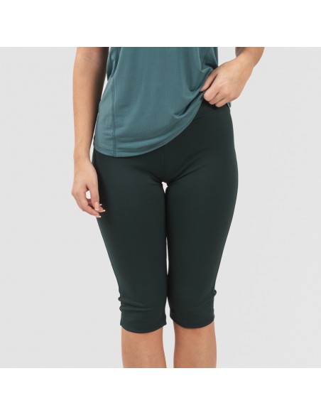 Conjunto desportivo de legging curto mulher verde garrafa Conjunto desportivo de legging curto mulher verde garrafa