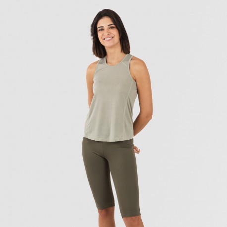 Conjunto desportivo de legging curto mulher verde folha - verde caça