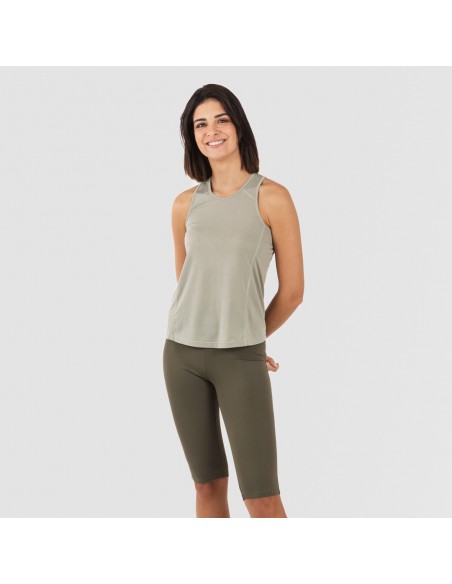 Conjunto desportivo de legging curto mulher verde folha - verde caça Conjunto desportivo de legging curto mulher verde folha - verde caça