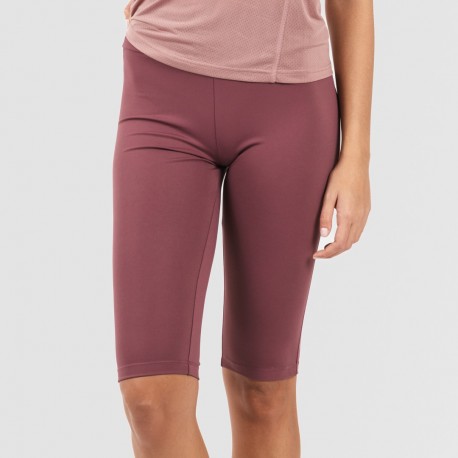 Conjunto desportivo de legging curto mulher malva - beringela