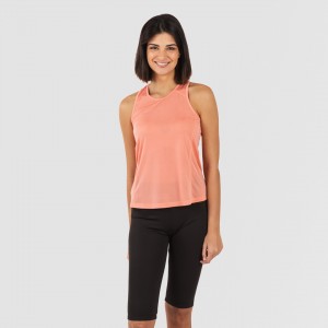 Conjunto desportivo de legging curto mulher laranja - preto