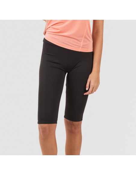 Conjunto desportivo de legging curto mulher laranja - preto Conjunto desportivo de legging curto mulher laranja - preto