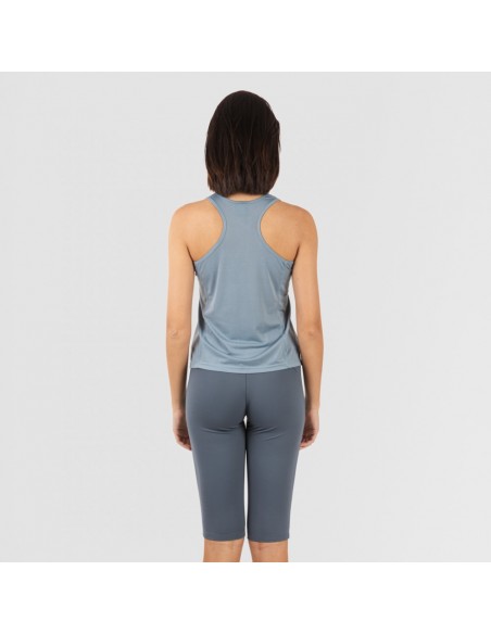 Conjunto desportivo de legging curto mulher azul claro - azul escuro Conjunto desportivo de legging curto mulher azul claro - azul escuro