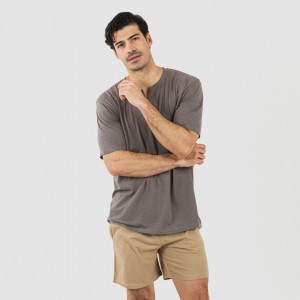 Pijama curto homem com botões topo arena