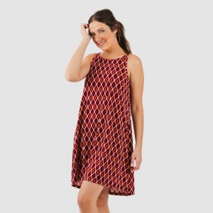 Vestido curto de alças em crepe Cartagena bordeaux 2