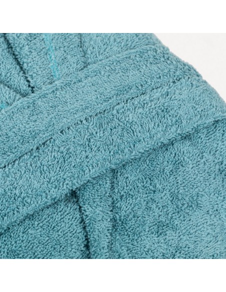 Roupão de banho com capuz água marinha 450gr Unisex Roupão de banho com capuz água marinha 450gr Unisex