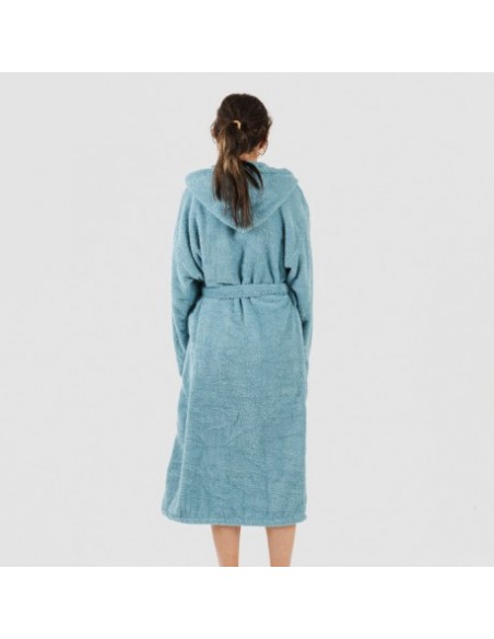 Roupão de banho com capuz água marinha 450gr Unisex Roupão de banho com capuz água marinha 450gr Unisex