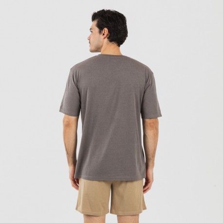 Pijama curto homem com botões topo arena