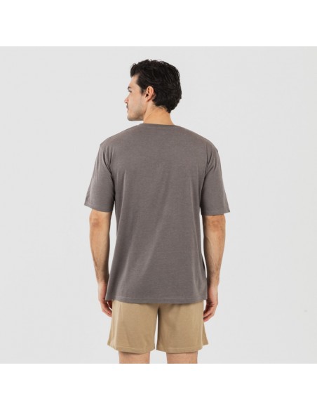 Pijama curto homem com botões topo arena