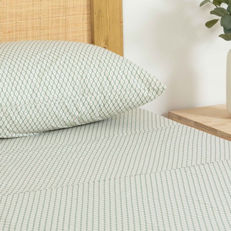 Jogo de lençóis algodão Columbus verde lencois-100-algodao