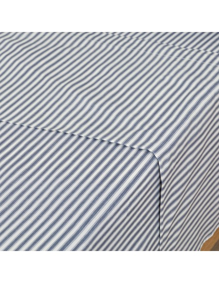 Jogo de lençóis algodão Raya Darryl azul lencois-100-algodao