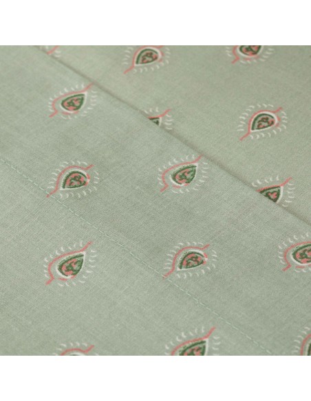 Jogo de lençóis algodão Alessia verde lencois-100-algodao