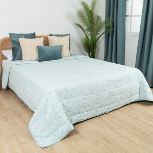 Colcha jacquard chenilla Andres verde tiffany -120gr
