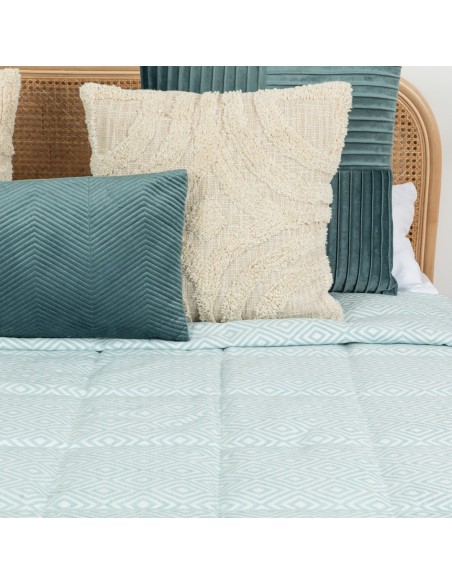 Colcha jacquard chenilla Andres verde tiffany -120gr Colcha jacquard chenilla Andres verde tiffany -120gr