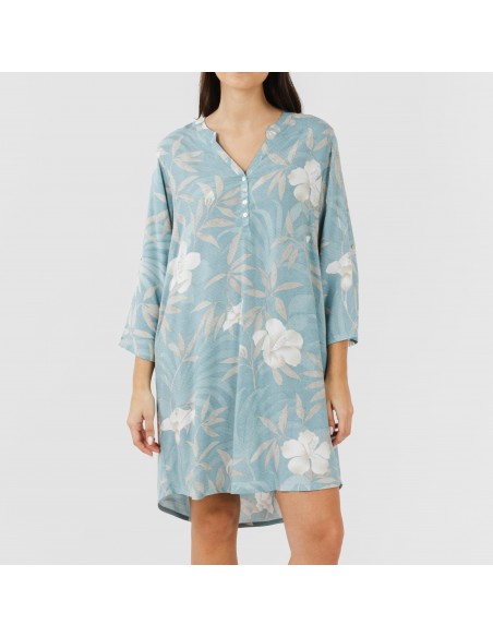 Túnica viscosa Denia azul Túnica viscosa Denia azul