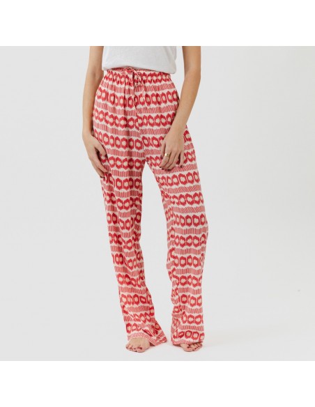 Calças viscosa Pastela fresa Calças viscosa Pastela fresa