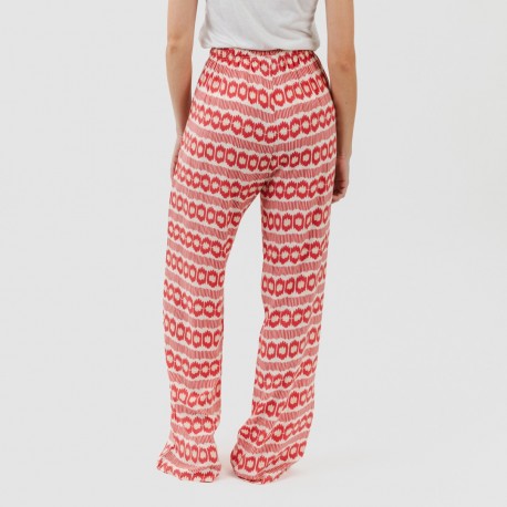 Calças viscosa Pastela fresa