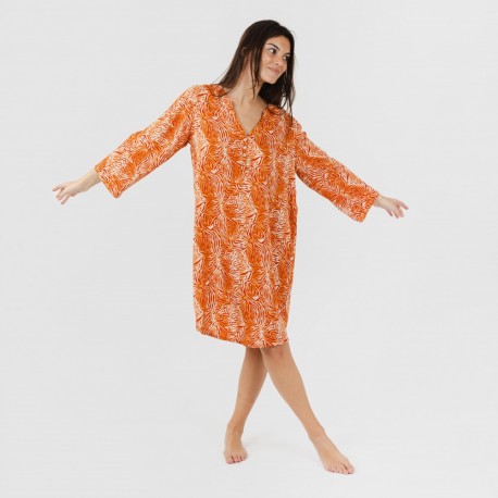 Túnica viscosa Sole cor telha