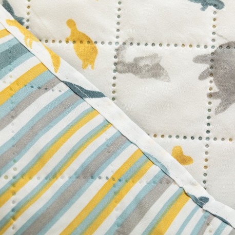 Colcha bouti Jimmy azul indigo