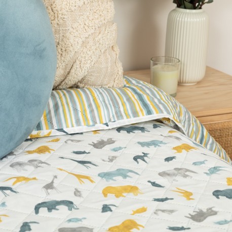 Colcha bouti Jimmy azul indigo