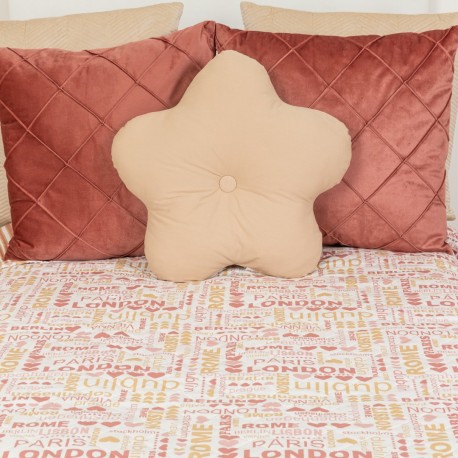 Colcha bouti Paris marsala