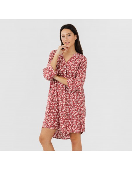 Túnica viscosa Reina marsala Túnica viscosa Reina marsala