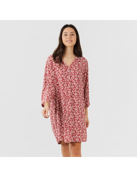 Túnica viscosa Reina marsala Túnica viscosa Reina marsala