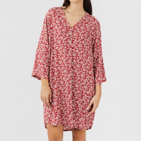 Túnica viscosa Reina marsala