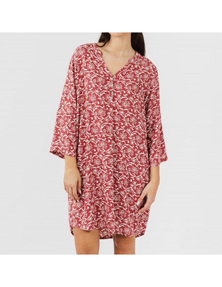 Túnica viscosa Reina marsala Túnica viscosa Reina marsala