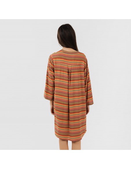 Túnica viscosa Emily cor telha Túnica viscosa Emily cor telha