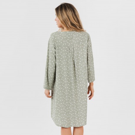 Túnica viscosa Valeria verde caça