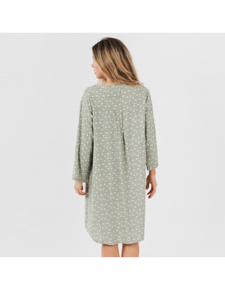 Túnica viscosa Valeria verde caça Túnica viscosa Valeria verde caça