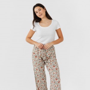 Calças viscosa Isabel cor telha 2