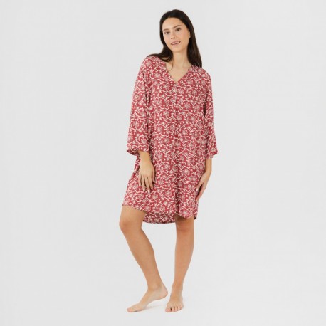 Túnica viscosa Reina marsala